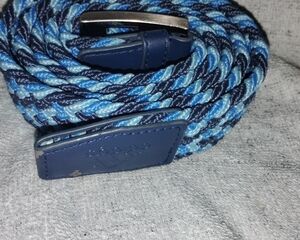 Adidas Men's Golf Blue Braided Belt Sz 40 Well Made Belt Unisex New Stretchable.